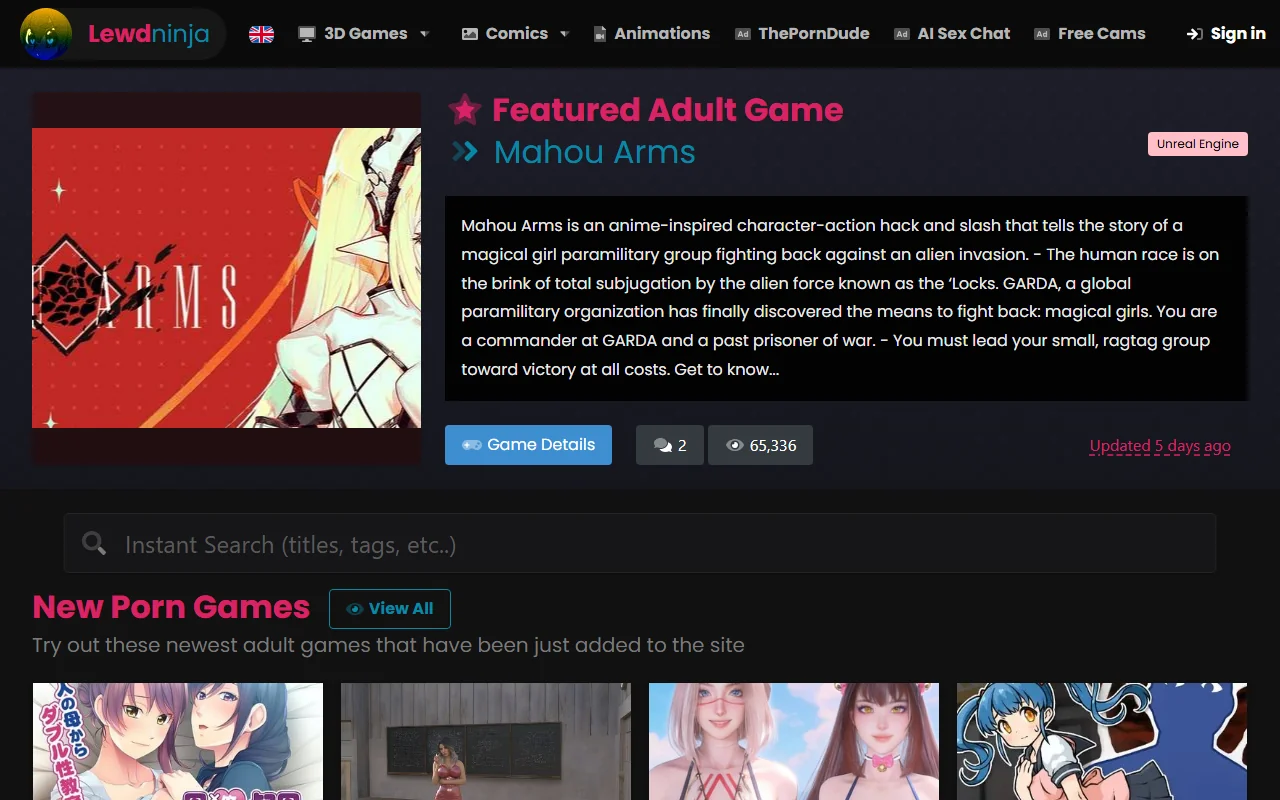 Screenshot of Lewdninja